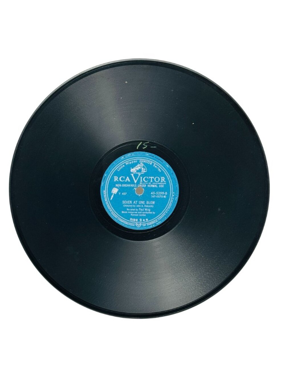 Paul Wing The Brave Tin Soldier 10in Vinyl 78 RPM RCA Victor 45-5299 - Picture 5 of 8